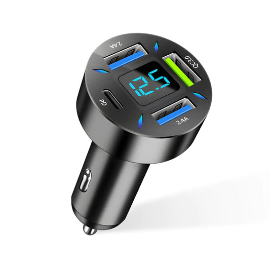 Augeny 4-Port USB C Fast Car Charger